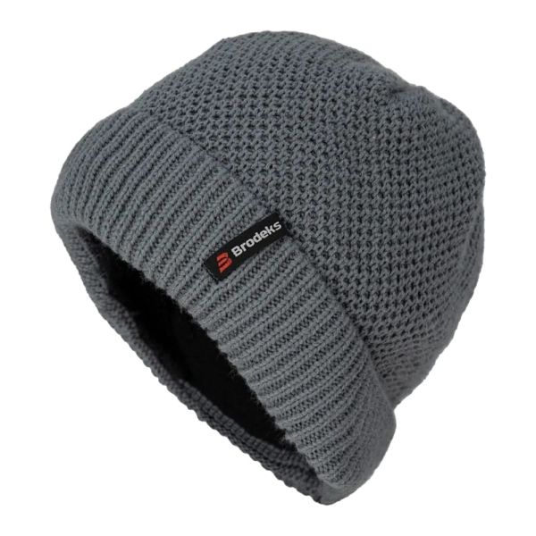Шапка Brodeks fleece warming, серый