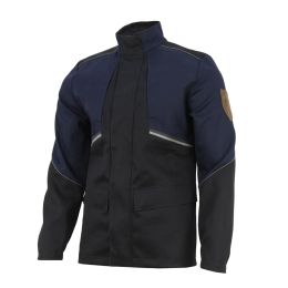 Куртка сварщика Brodeks FS28-01, тёмно-синий, чёрный
