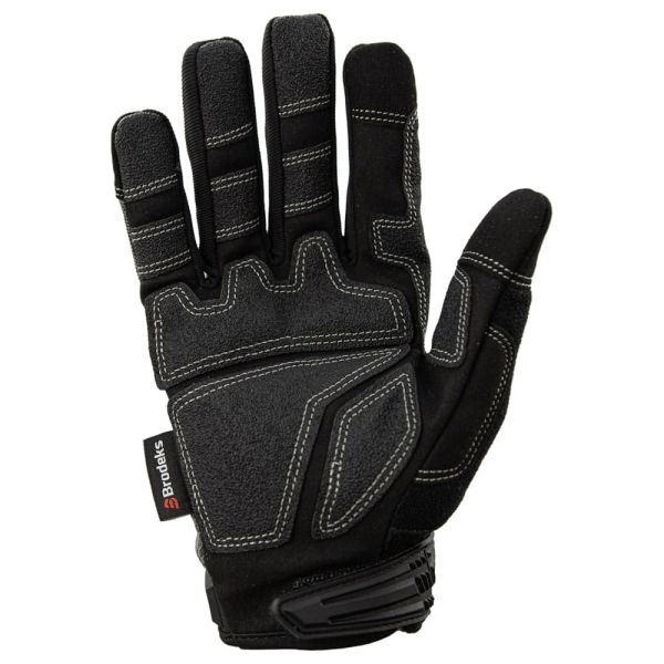 Перчатки рабочие Brodeks G-62, серый, чёрный, красный