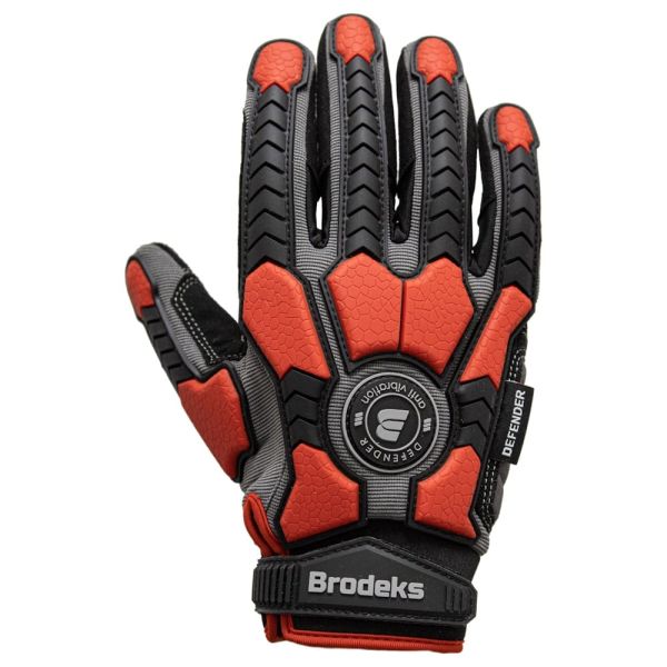 Перчатки рабочие Brodeks G-63i, серый, чёрный, красный