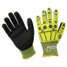 Перчатки рабочие Brodeks GC-22i, серый, чёрный, жёлтый