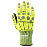 Перчатки рабочие Brodeks GC-22i, серый, чёрный, жёлтый