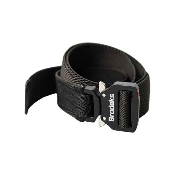 Ремень Brodeks KM102 + стрейч, черный 140 см