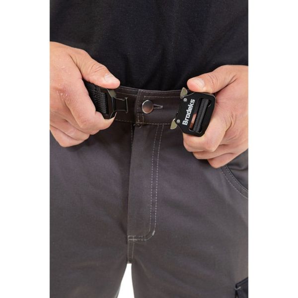 Ремень Brodeks KM102 + стрейч, черный 140 см