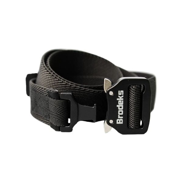 Ремень Brodeks KM102 + стрейч, черный 140 см