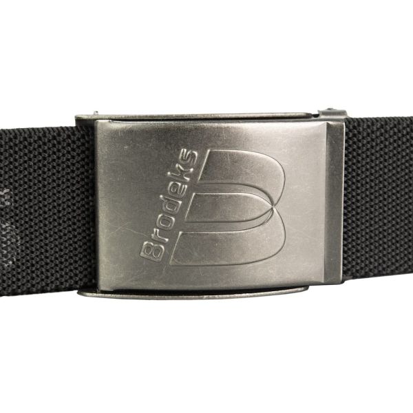 Ремень Brodeks KM128 + стрейч, черный 110 см