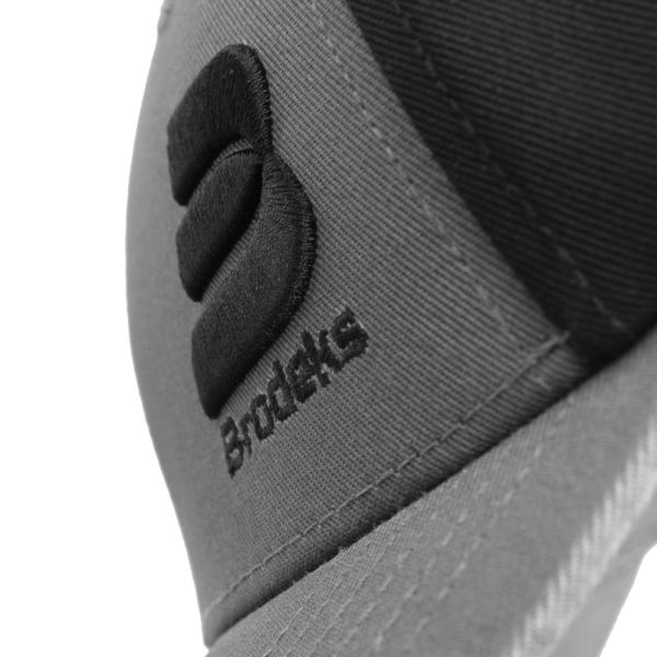 Бейсболка Brodeks KM130, серый, черный