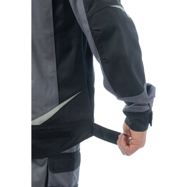 Куртка Brodeks KS202-C, 100% ХБ, графит серый, чёрный