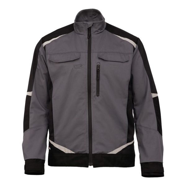 Куртка Brodeks KS202-C, 100% ХБ, графит серый, чёрный