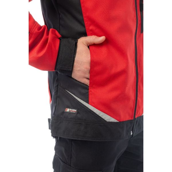 Куртка Brodeks KS202, красный, чёрный