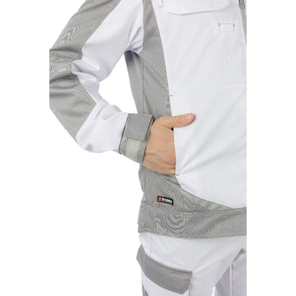 Куртка Brodeks KS202, белый, серый