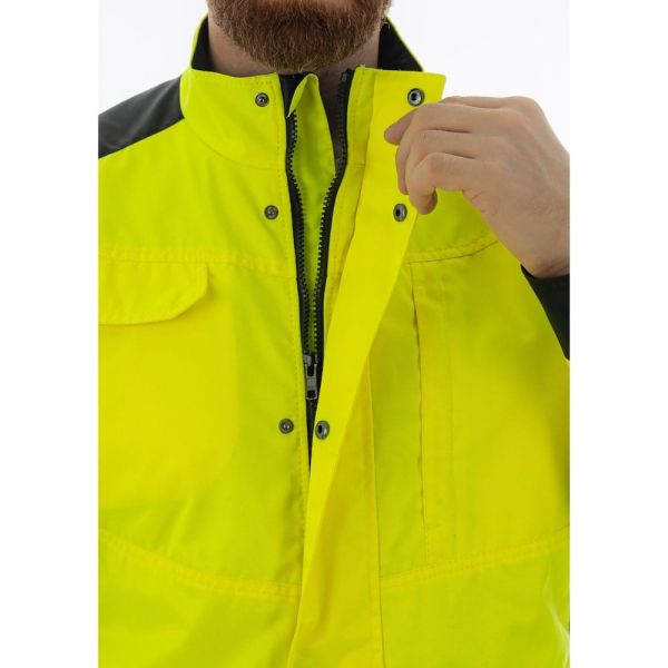 Куртка сигнальная Brodeks KS225, жёлтый, чёрный
