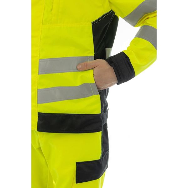 Куртка сигнальная Brodeks KS225, жёлтый, чёрный