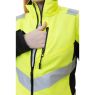 Куртка сигнальная женская Brodeks KS229, жёлтый, чёрный