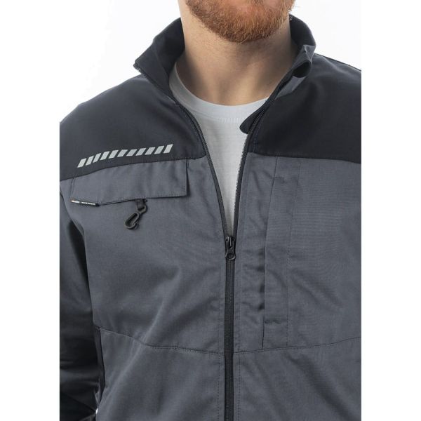 Куртка летняя Brodeks KS234, серый, чёрный