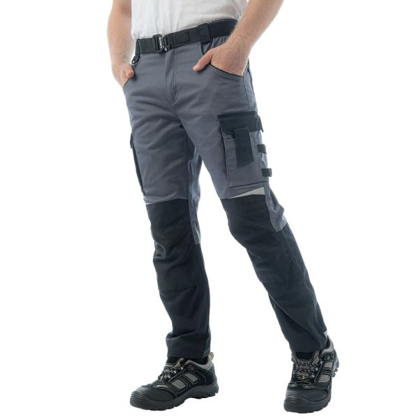 Брюки Brodeks KS302-C, 100% хлопок, графит серый, чёрный