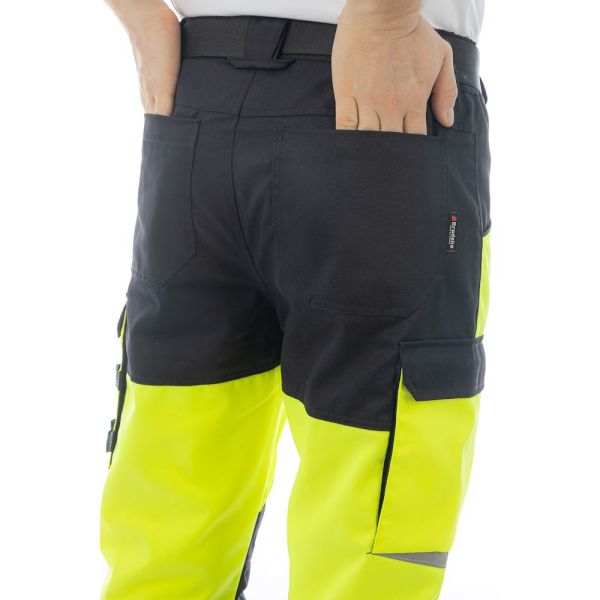Брюки сигнальные Brodeks KS309, желтый, черный