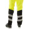 Брюки сигнальные женские Brodeks KS319, жёлтый, чёрный