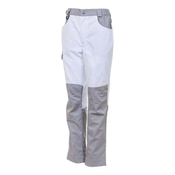 Брюки рабочие женские Brodeks KS328, белый, серый