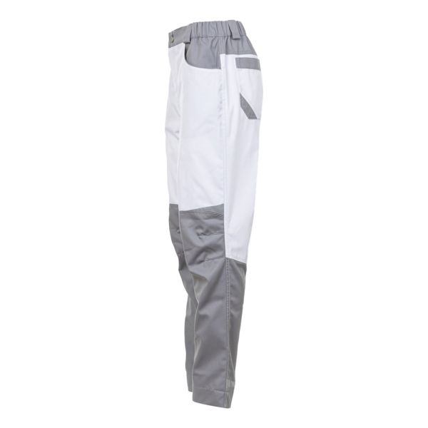 Брюки рабочие женские Brodeks KS328, белый, серый