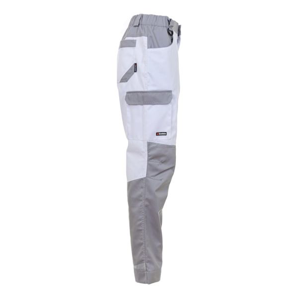 Брюки рабочие женские Brodeks KS328, белый, серый