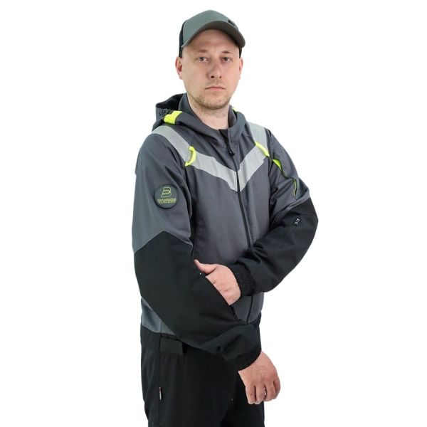 Комбинезон Brodeks KS503, серый, черный
