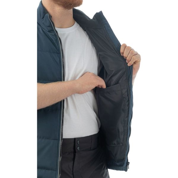 Жилет утеплённый Brodeks KW101, синий, чёрный