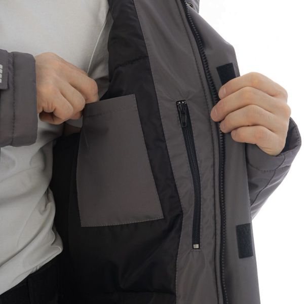 Куртка-парка зимняя Brodeks KW204, серый (2XL)