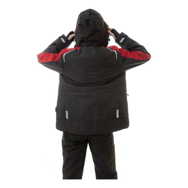 Куртка женская зимняя Brodeks KW 208, чёрный, красный