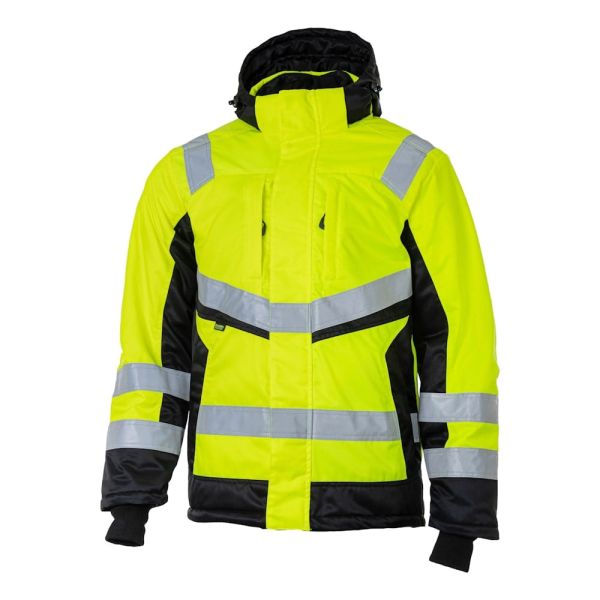 Куртка сигнальная зимняя Brodeks KW216, желтый, черный