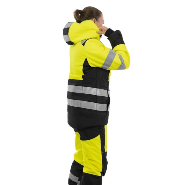 Куртка сигнальная женская зимняя Brodeks KW230, желтый, черный
