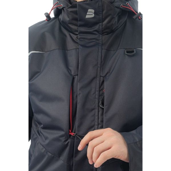 Куртка зимняя рабочая Brodeks KW 231, синий, чёрный