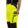Брюки сигнальные зимние Brodeks KW308, желтый, черный