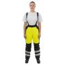Брюки зимние сигнальные женские Brodeks KW330, жёлтый, чёрный