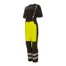 Брюки зимние сигнальные женские Brodeks KW330, жёлтый, чёрный