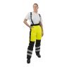 Брюки зимние сигнальные женские Brodeks KW330, жёлтый, чёрный