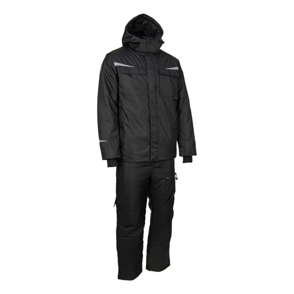 Костюм рабочий зимний Brodeks KW603, куртка, брюки, черный