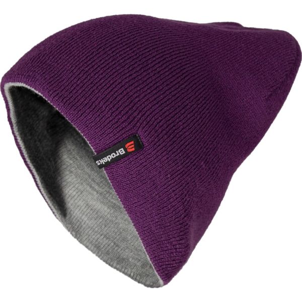 Шапка Brodeks Light Bicolor, цвет фиолетовый, серый