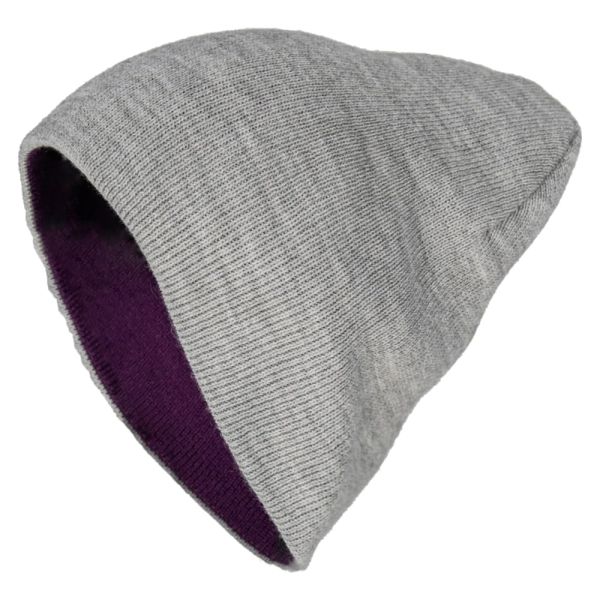 Шапка Brodeks Light Bicolor, цвет фиолетовый, серый