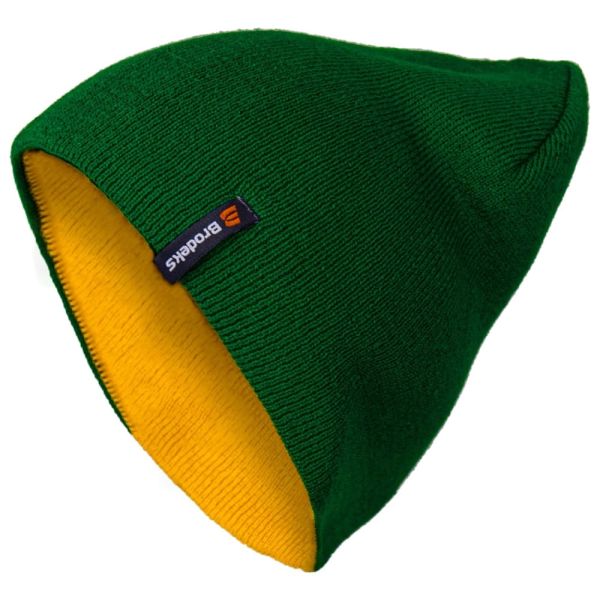 Шапка Brodeks Light Bicolor, зёленый, жёлтый