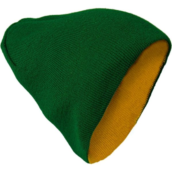 Шапка Brodeks Light Bicolor, зёленый, жёлтый