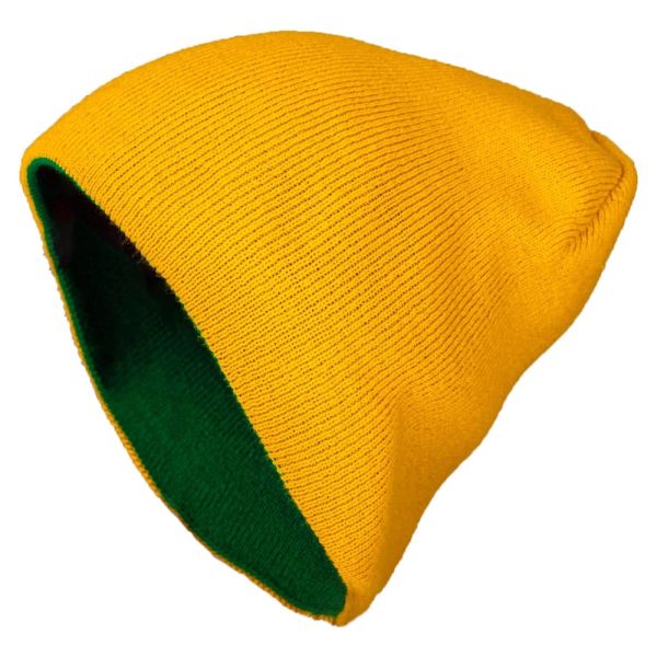 Шапка Brodeks Light Bicolor, зёленый, жёлтый
