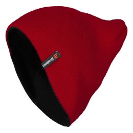 Шапка Brodeks Light Bicolor, цвет красный, чёрный