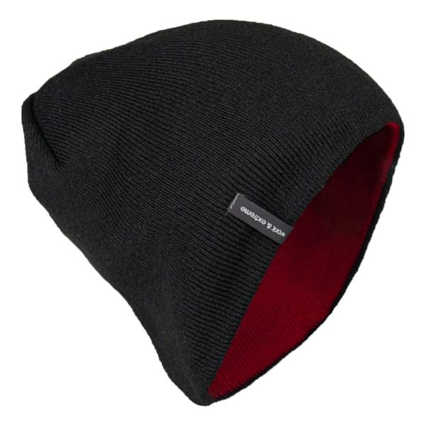 Шапка Brodeks Light Bicolor, цвет красный, чёрный