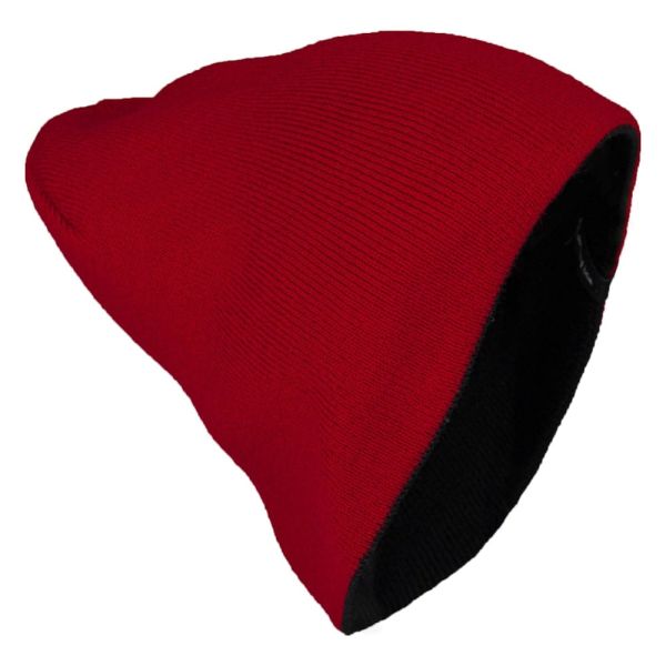 Шапка Brodeks Light Bicolor, цвет красный, чёрный