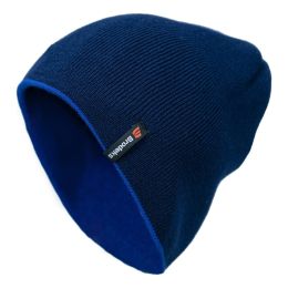 Шапка Brodeks Light Bicolor, цвет тёмно-синий, синий