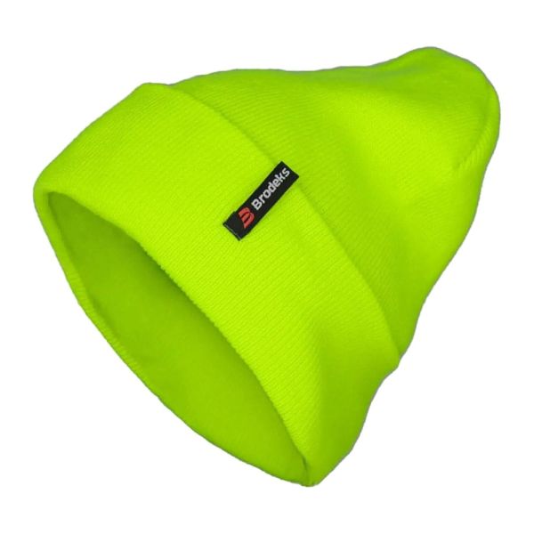 Шапка Brodeks Light Longer HV, цвет салатовый