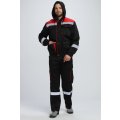 Костюм Нейч-2 СОП с капюшоном (тк.Смесовая,210) п/к, черный/красный