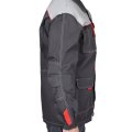 Костюм СИРИУС-ФАВОРИТ-ЛЮКС куртка, брюки, темно-серый с серым, 245 г/м2, 65%ПЭ, 35%ХБ