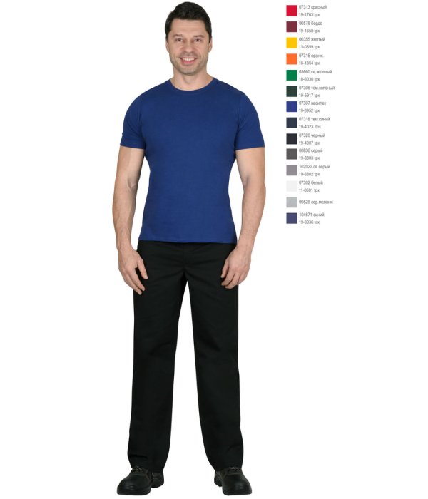 Футболка синяя 160г/м2